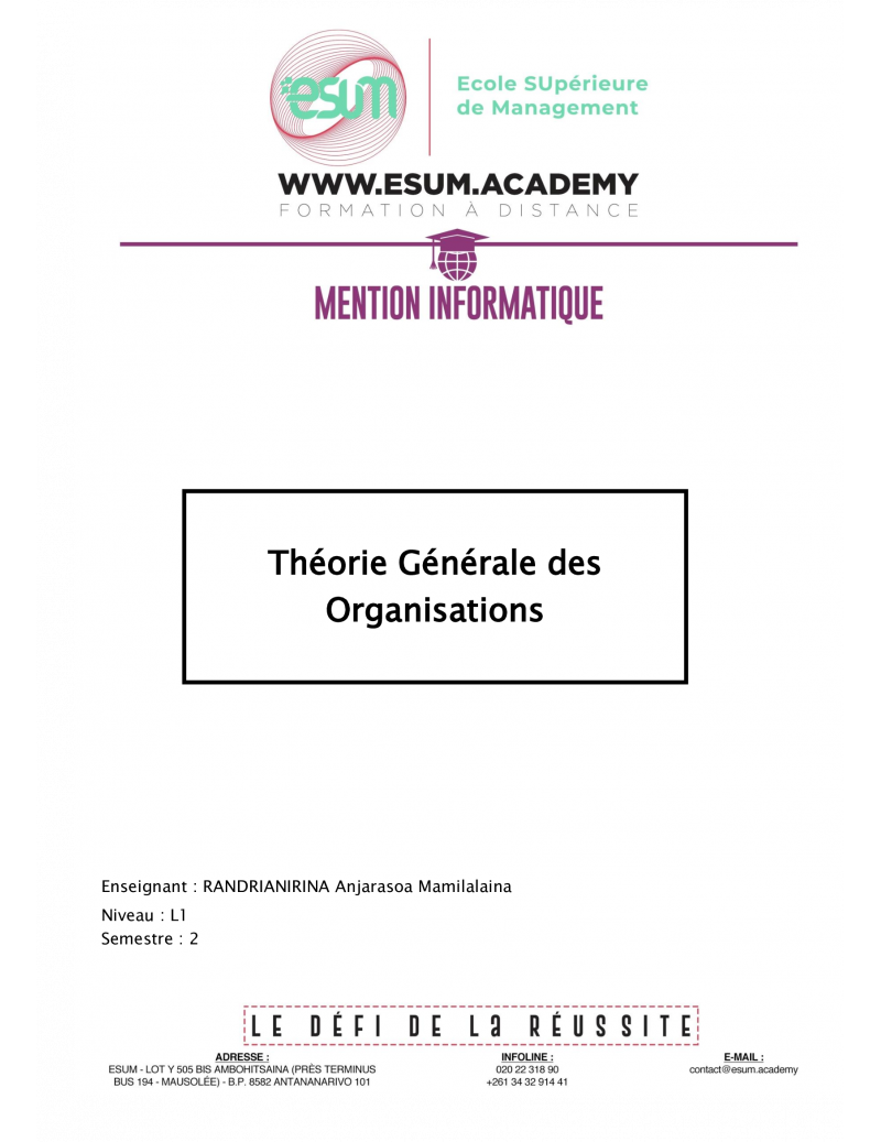 Théories générales des...