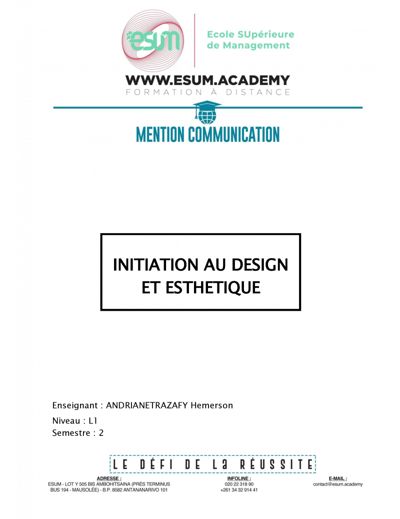Initiation au design et...