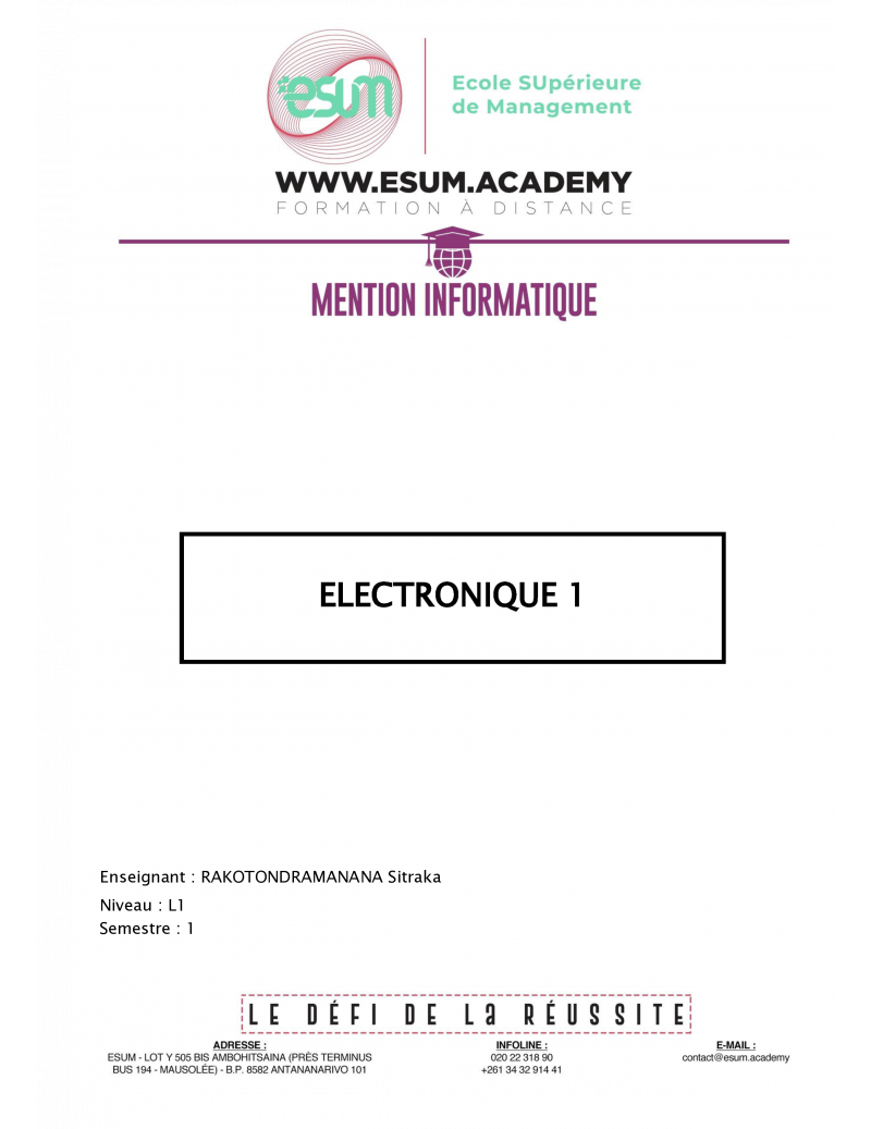 Electronique 1